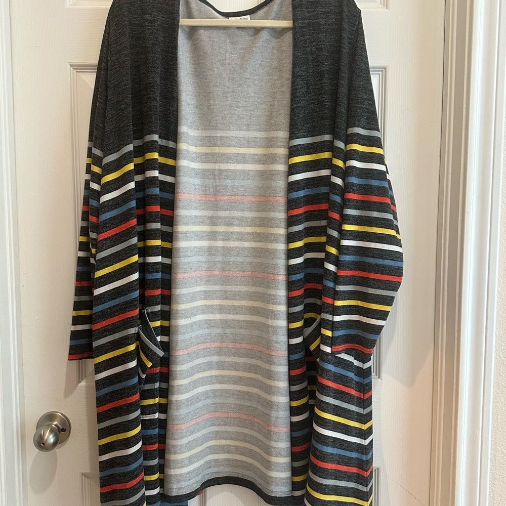 LuLaRoe Multicolor Striped Cardigan
